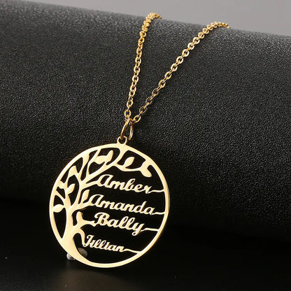 Personalized Tree of Life Necklace
