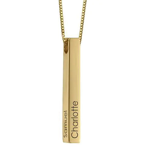 Personalized Bar Name Necklace