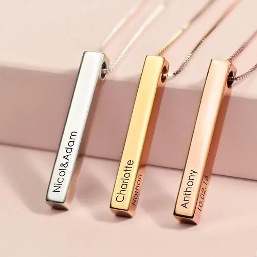 Personalized Bar Name Necklace