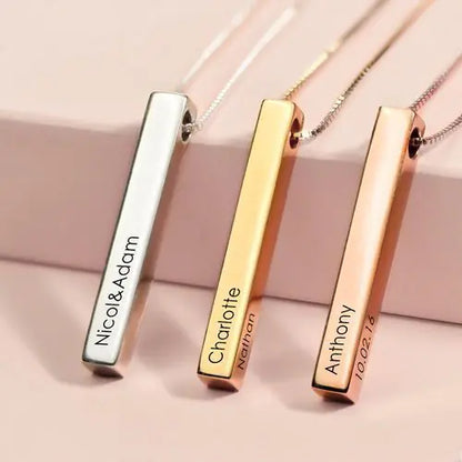 Personalized Bar Name Necklace