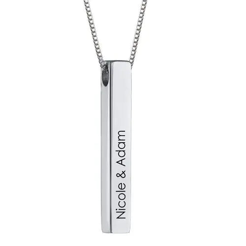 Personalized Bar Name Necklace