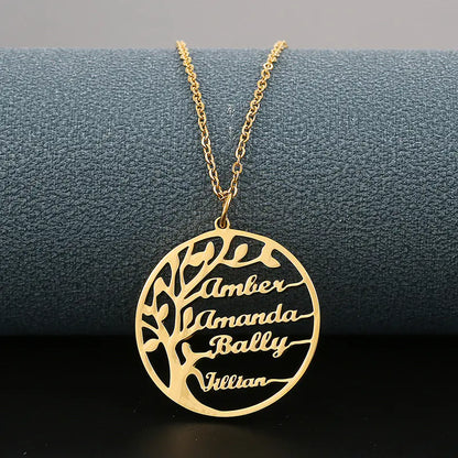 Personalized Tree of Life Necklace