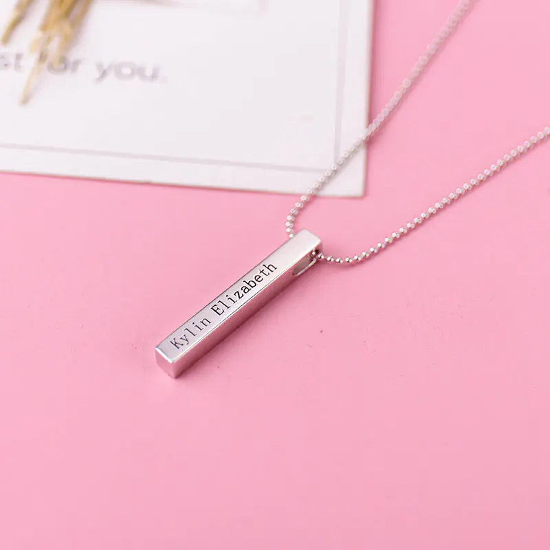 Personalized Bar Name Necklace