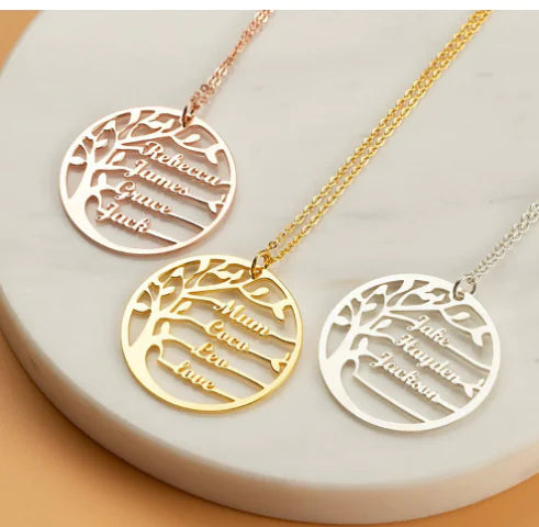 Personalized Tree of Life Necklace